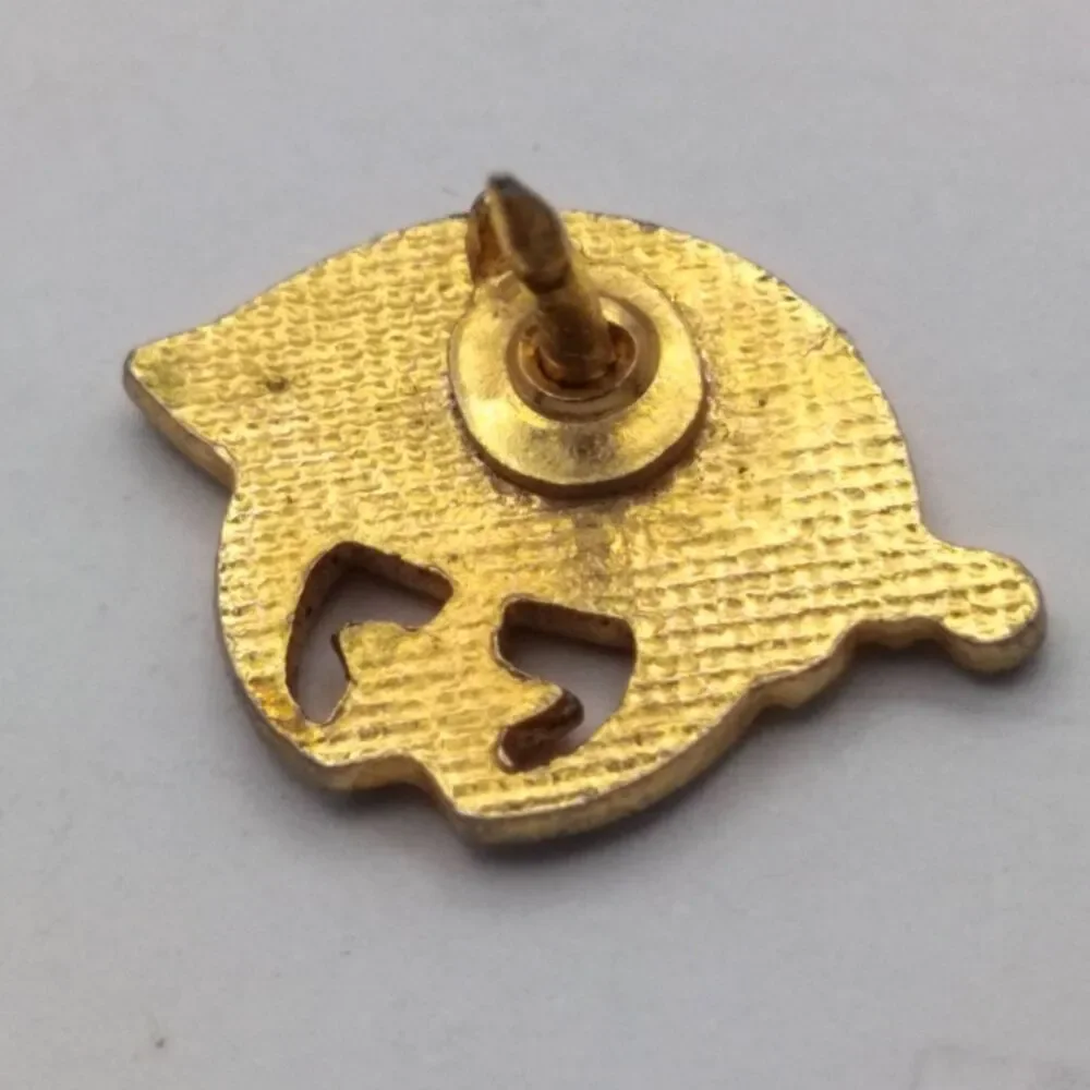 Vintage Shriner Masonic India Temple 25 Year Service Lapel Pin Gold Tone Badge